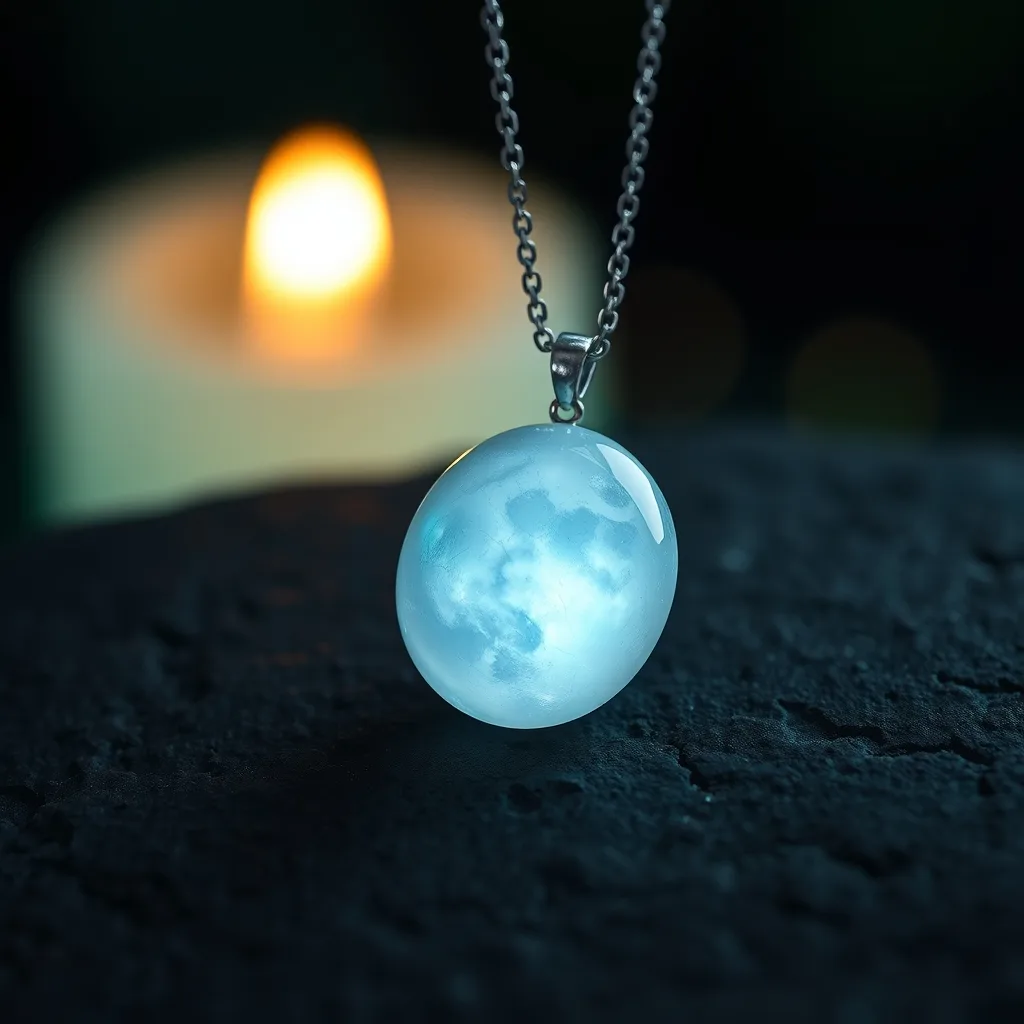 Náhrdelník Mesačný kameň — Luna